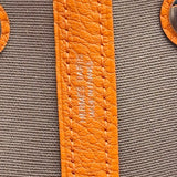 エルメス HERMES ガーデンパーティTPM K刻印 エトゥープ/オレンジ トワル・ネゴンダ レディース ハンドバッグ