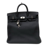 エルメス HERMES オータクロア40 Z刻 ブラック シルバー金具 トゴ メンズ ハンドバッグ