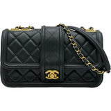 シャネル CHANEL マトラッセチェーンフラップバッグ A90670 20番台 ブラック/ゴールド金具 ラムスキン レディース ショルダーバッグ