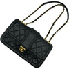 シャネル CHANEL マトラッセチェーンフラップバッグ A90670 20番台 ブラック/ゴールド金具 ラムスキン レディース ショルダーバッグ