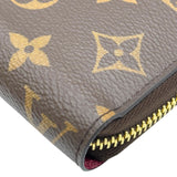 ルイ・ヴィトン LOUIS VUITTON ジッピーウォレット M41895 ブラウン/フューシャ モノグラム レディース 長財布