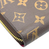 ルイ・ヴィトン LOUIS VUITTON ジッピーウォレット M41895 ブラウン/フューシャ モノグラム レディース 長財布