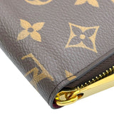 ルイ・ヴィトン LOUIS VUITTON ジッピーウォレット M41895 ブラウン/フューシャ モノグラム レディース 長財布