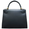 エルメス HERMES ケリー28　外縫い B刻印 ブラック マダム レディース ショルダーバッグ
