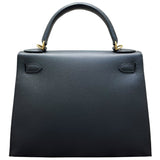エルメス HERMES ケリー28　外縫い B刻印 ブラック マダム レディース ショルダーバッグ