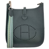 エルメス HERMES エヴリンTPM K刻印 ヴェールマングローブ/シルバー金具 トリヨン レディース ショルダーバッグ