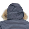 モンクレール MONCLER COURVITE ファー付ダウンジャケット ネイビー ポリエステル レディース ダウンジャケット
