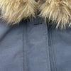 モンクレール MONCLER COURVITE ファー付ダウンジャケット ネイビー ポリエステル レディース ダウンジャケット