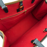 ルイ・ヴィトン LOUIS VUITTON オンザゴーGM M45320 ブラウン モノグラムジャイアント・リバース レディース トートバッグ