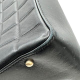 シャネル CHANEL チョコバートートバッグ A17809 7番台 ブラック ゴールド金具 ラムスキン レディース ハンドバッグ