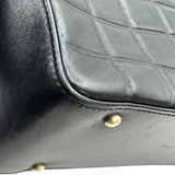 シャネル CHANEL チョコバートートバッグ A17809 7番台 ブラック ゴールド金具 ラムスキン レディース ハンドバッグ