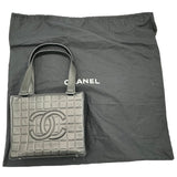 シャネル CHANEL チョコバートートバッグ A17809 7番台 ブラック ゴールド金具 ラムスキン レディース ハンドバッグ