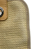 シャネル CHANEL ドーヴィルボーリングバッグ A92749 ベージュ シルバー金具 キャンバス レディース ショルダーバッグ