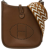 エルメス HERMES エヴリンTPM B刻 ゴールド シルバー金具 トリヨン レディース ショルダーバッグ