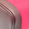 エルメス HERMES ガーデンパーティTPM A刻 ローズエクストリーム/ボルドー シルバー金具 トワル・カントリー レディース ハンドバッグ