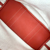 エルメス HERMES ガーデンパーティPM ▢O刻 サンギーヌ シルバー金具 ネゴンダ レディース ハンドバッグ
