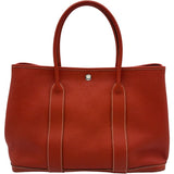 エルメス HERMES ガーデンパーティPM ▢O刻 サンギーヌ シルバー金具 ネゴンダ レディース ハンドバッグ