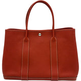 エルメス HERMES ガーデンパーティPM ▢O刻 サンギーヌ シルバー金具 ネゴンダ レディース ハンドバッグ