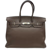 エルメス HERMES バーキン35 □M刻 ショコラ シルバー金具 トリヨン レディース ハンドバッグ