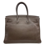 エルメス HERMES バーキン35 □M刻 ショコラ シルバー金具 トリヨン レディース ハンドバッグ