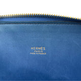 エルメス HERMES ボリード35 〇U刻 ブルーフランス ゴールド金具 エプソン レディース ショルダーバッグ