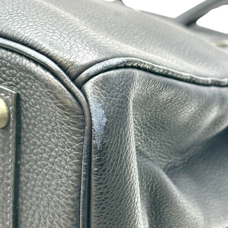エルメス HERMES バーキン35 □D刻印 ブルーインディゴ シルバー エルメス HERMES バーキン35 □D刻印 ブルーインディゴ シルバー