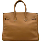 エルメス HERMES バーキン35 □B刻 ナチュラル ゴールド金具 エプソン レディース ハンドバッグ