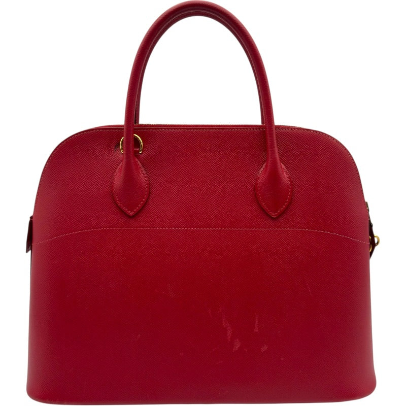 エルメス HERMES ボリード35 ▢D刻 ルージュカザック ゴールド金具