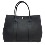 エルメス HERMES ガーデンパーティPM Ｗ刻 ブラック シルバー金具 ネゴンダ レディース トートバッグ