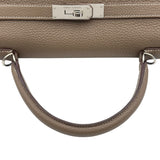 エルメス HERMES ケリー35 内縫い □N刻 エトゥープ シルバー金具 トリヨン レディース ハンドバッグ