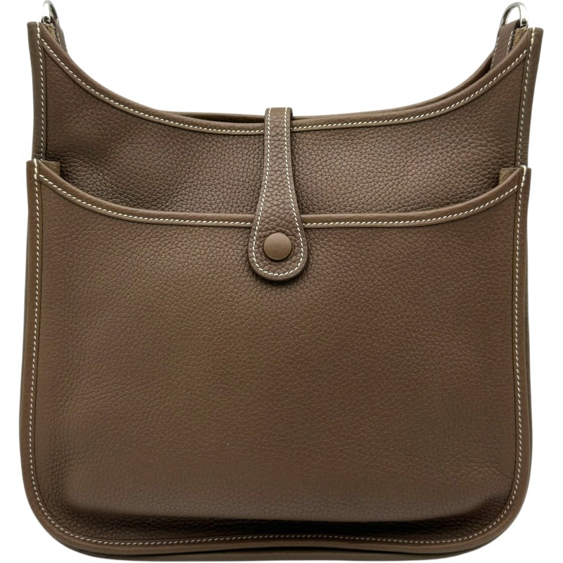 HERMES エブリン ショルダーバッグ ブラウン エルメス HERMES エブリン3 PM Y刻 エトゥープ シルバー金具 トリヨン