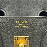 エルメス HERMES バーキン25 K刻印　(2025年製) プロン ゴールド金具 トゴ レディース ハンドバッグ