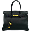 エルメス HERMES バーキン30 □G刻 ブラック ゴールド金具 トリヨン レディース ハンドバッグ
