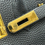 エルメス HERMES バーキン30 □G刻 ブラック ゴールド金具 トリヨン レディース ハンドバッグ