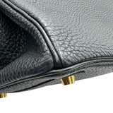 エルメス HERMES バーキン30 □G刻 ブラック ゴールド金具 トリヨン レディース ハンドバッグ