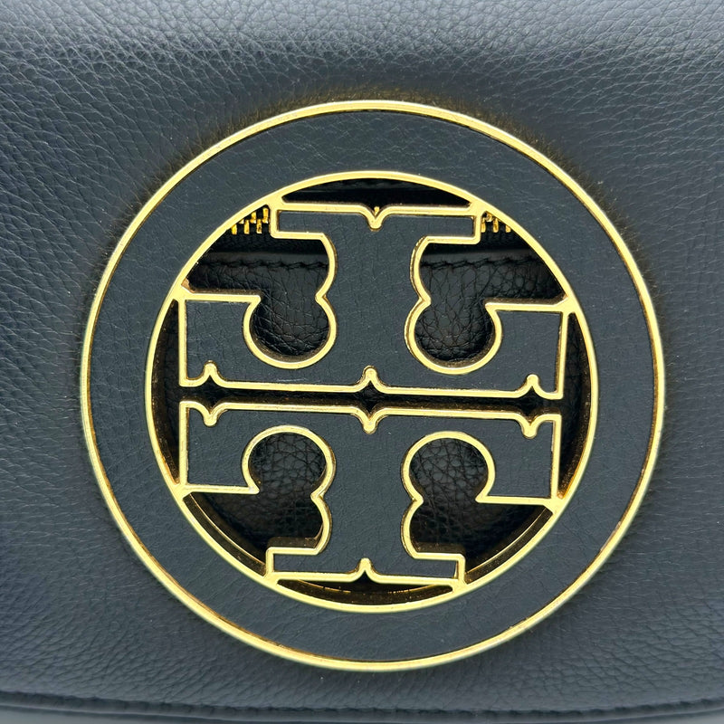 トリーバーチ TORY BURCH チェーンショルダー ブラック ゴールド