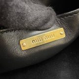 ミュウミュウ miu miu マテラッセ ショルダーバッグ 5BH118 ブラック レザー レディース ショルダーバッグ
