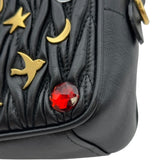 ミュウミュウ miu miu マテラッセ ショルダーバッグ 5BH118 ブラック レザー レディース ショルダーバッグ