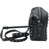 ヴァレンティノ VALENTINO ロックスタッズ ショルダーバッグ ブラック　シルバー金具 レザー レディース ショルダーバッグ
