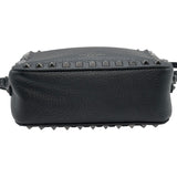 ヴァレンティノ VALENTINO ロックスタッズ ショルダーバッグ ブラック　シルバー金具 レザー レディース ショルダーバッグ