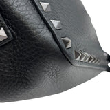 ヴァレンティノ VALENTINO ロックスタッズ ショルダーバッグ ブラック　シルバー金具 レザー レディース ショルダーバッグ