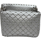 ヴァレンティノ VALENTINO ロックスタッズ スパイクハンドバッグ シルバー　シルバー金具 レザー レディース ハンドバッグ