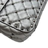 ヴァレンティノ VALENTINO ロックスタッズ スパイクハンドバッグ シルバー　シルバー金具 レザー レディース ハンドバッグ