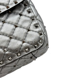 ヴァレンティノ VALENTINO ロックスタッズ スパイクハンドバッグ シルバー　シルバー金具 レザー レディース ハンドバッグ