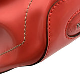 トッズ TOD’S 2WAYショルダーバッグ レッド系 シルバー金具 レザー レディース ショルダーバッグ