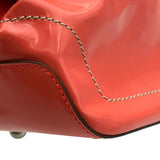 トッズ TOD’S 2WAYショルダーバッグ レッド系 シルバー金具 レザー レディース ショルダーバッグ