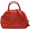 トッズ TOD’S 2WAYショルダーバッグ レッド系 シルバー金具 レザー レディース ショルダーバッグ