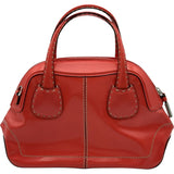 トッズ TOD’S 2WAYショルダーバッグ レッド系 シルバー金具 レザー レディース ショルダーバッグ