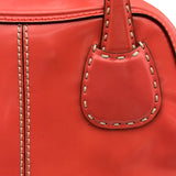トッズ TOD’S 2WAYショルダーバッグ レッド系 シルバー金具 レザー レディース ショルダーバッグ