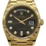 ロレックス ROLEX デイデイト 128238A ダークグレー ゴールド 自動巻き メンズ 腕時計